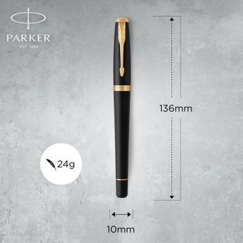 Pióro wieczne Parker Urban Matte Black GT – eleganckie pióro z czarnym lakierem i złotymi wykończeniami (4).jpg